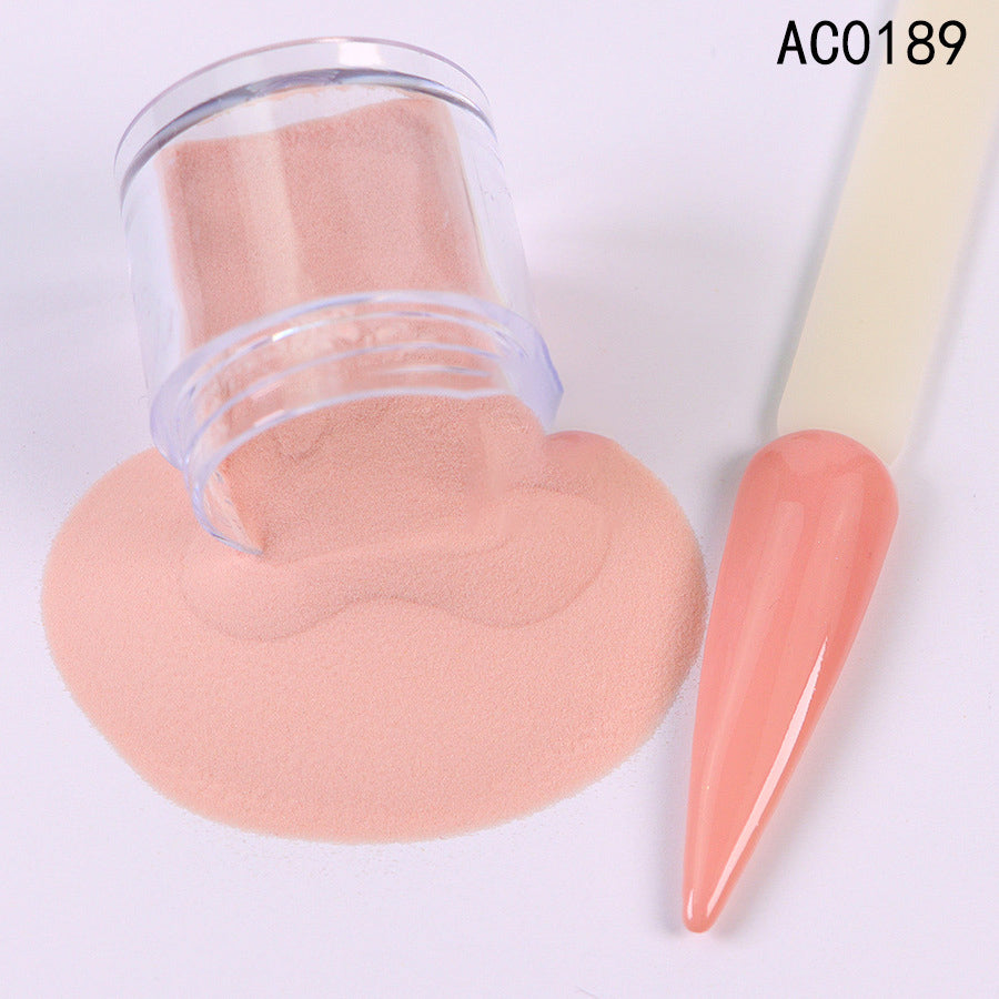 Acrylic Nail Extension Carved Infiltrating Powder Skin Tone Nude Crystal Powder