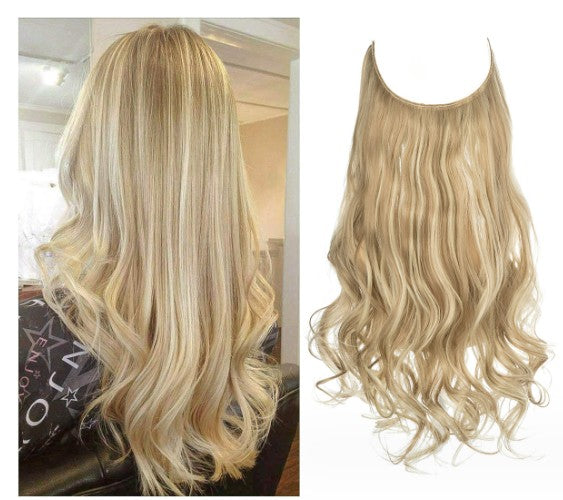 Wig Female Extension Chemical Fiber Long Curly Hair Matte High-temperature Fiber Fishing Thread Wig Set