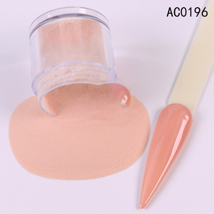 Acrylic Nail Extension Carved Infiltrating Powder Skin Tone Nude Crystal Powder