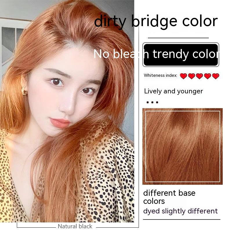 Ammonia-free Hair Color Paste Monochrome Paste Cover White Hair Multi-segment Color One-step Black Tea Gray Blue Black Hair Dye