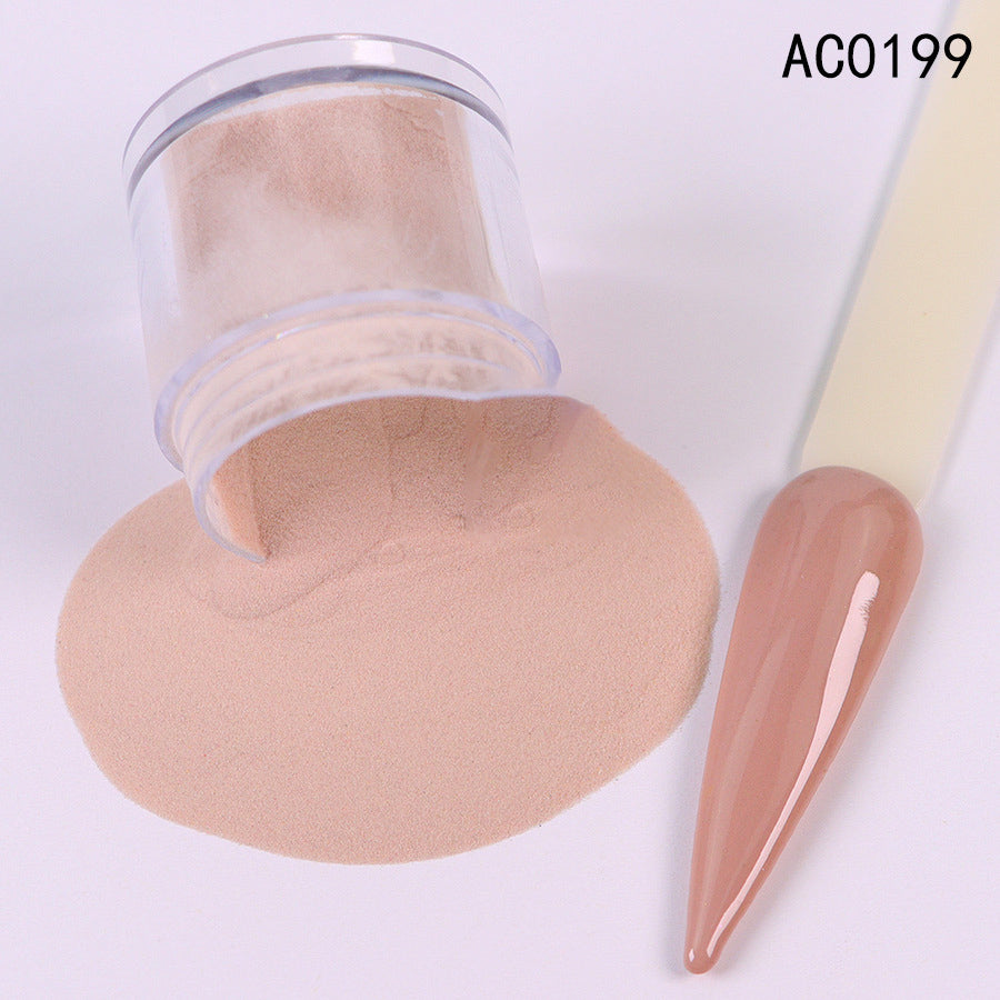 Acrylic Nail Extension Carved Infiltrating Powder Skin Tone Nude Crystal Powder